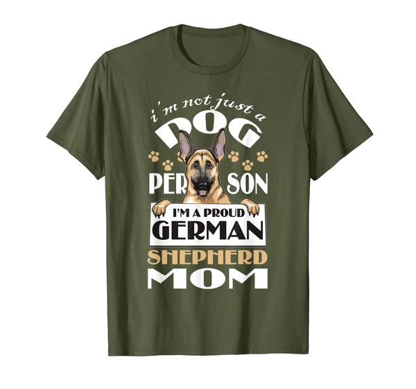 

i'm not just a dog person t shirt, german shepherd mom shirt, White;black