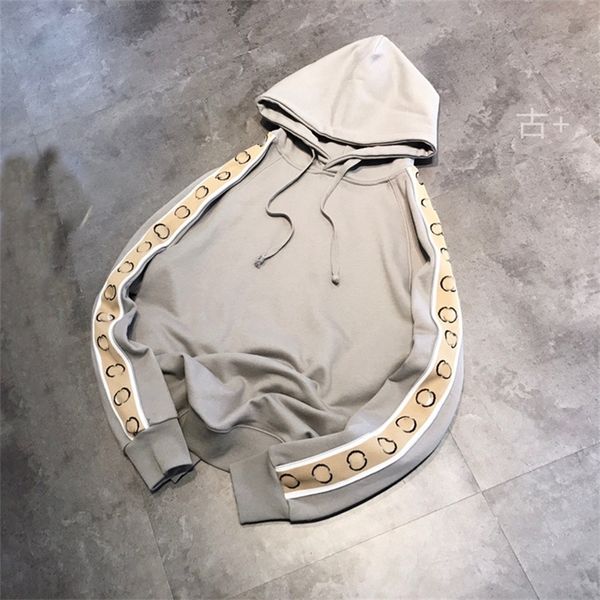 

warehouse clothing spring / summer 3m reflective hoodie long sleeve embroidered webbing casual loose sweater for men and women sale online_i, Black