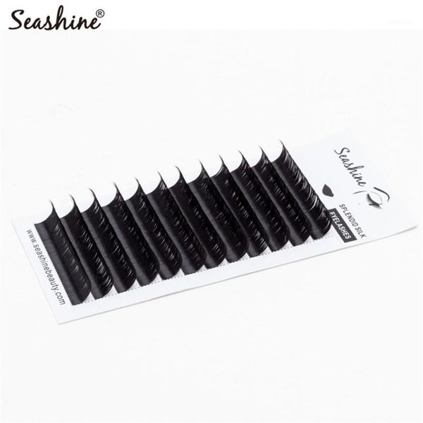 

seashine l curl 12rows/case 7~15mm mix natural synthetic mink individual eyelash extension makeup cilia professional1