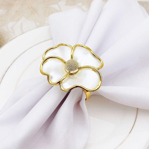 

napkin rings 6pcs alloy wedding decoration ring table accessories for dinner party supplies