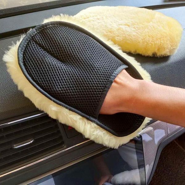 

car sponge styling wool soft washing gloves cleaning brush motorcycle washer care products auto detailing supplies