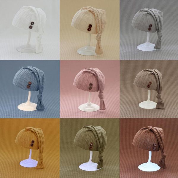 

caps & hats born pography clothing baby studio props beanies po accessories, Yellow