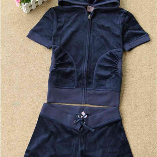 

senior and spring autumn fashion short-sleeved pants velvet leisure zipper xxl blackthe female suit, Gray