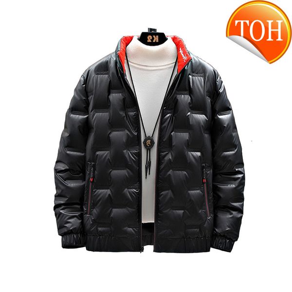 

2021 new shiny plus-size fatty warm down coat 6xl 7xl 8xl big yards jacket, Black