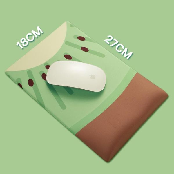 

mouse pads & wrist rests kiwi design green pad with rest mat pu non-slip silicone comfortable for office house protection