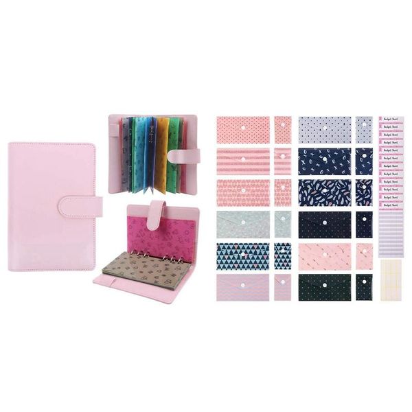

pcs budget envelopes laminated cash envelope with 28 pu leather planner organizer system gift wrap