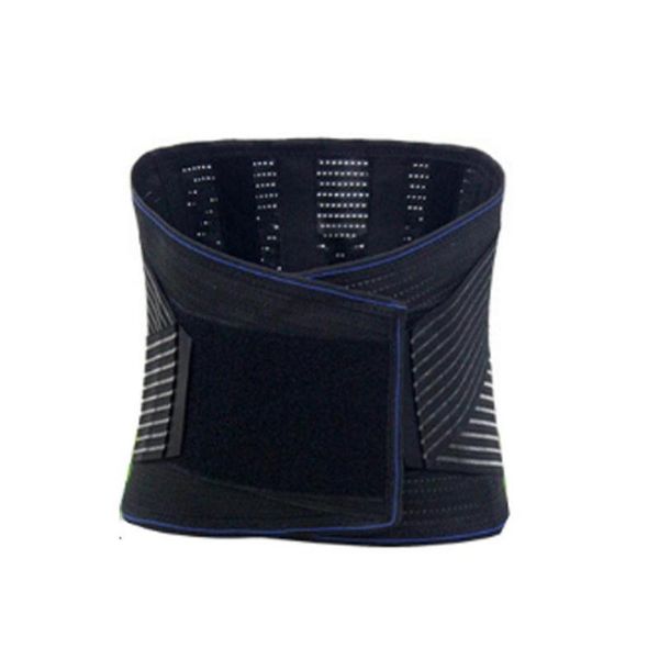 

self-heating warm plate belt lumbar intervertebral disc waist breathable support, Black;gray