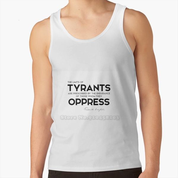 

tyrants oppress frederick douglass summer sleeveless undershirt tank running vest augustus, White;black