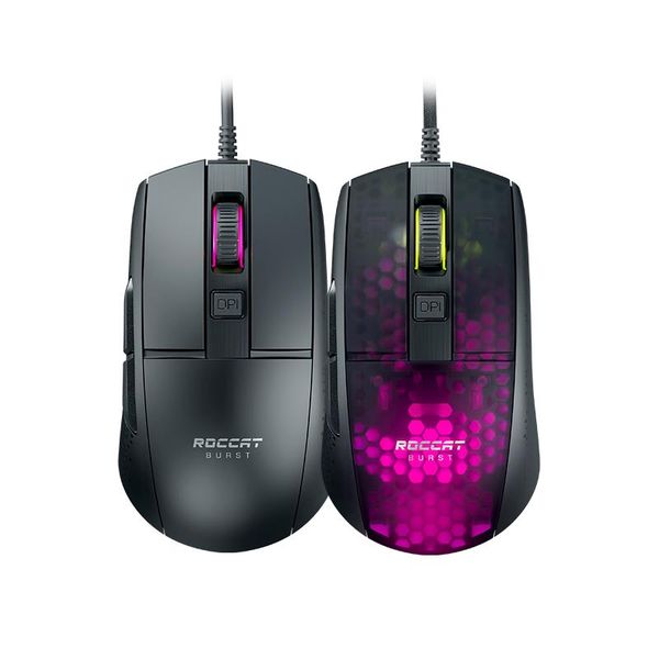 

mice roccat burst pro/core gaming wired mouse lightweight symmetrical