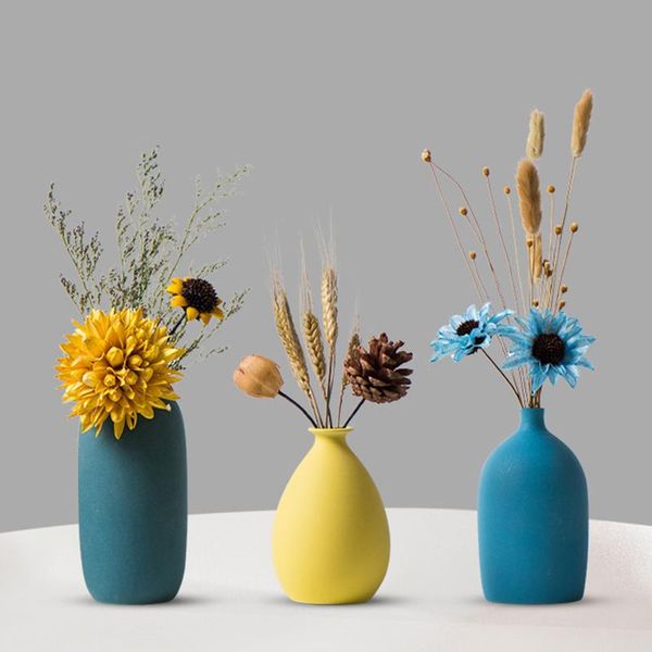 

vases nordic flower vase bottle ceramic for home office decoration