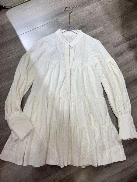 

casual dresses 2021 women fashion long sleeve stand collar embroidered loose dress 1109, Black;gray