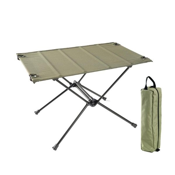 

fishing accessories outdoor picnic folding table aluminum alloy camping desk mini portable foldable for hiking driving traveling