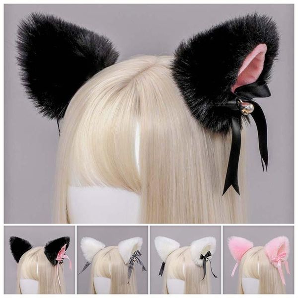 

other event & party supplies 1 pair japanese lolita anime hair clips cute furry cat ears hairpin with bowknot bell barrette cosplay costume