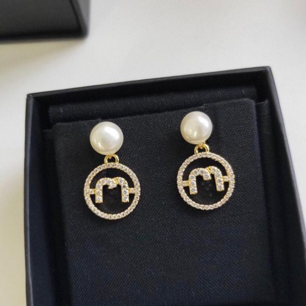 

happyone ladies earrings pearl temperament classic stud, Golden;silver