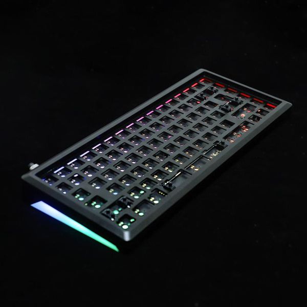 

keyboards ymdk ymd75 v3 swap 84 cnc case qmk via fully programmable pcb stabilizers kit support ansi iso