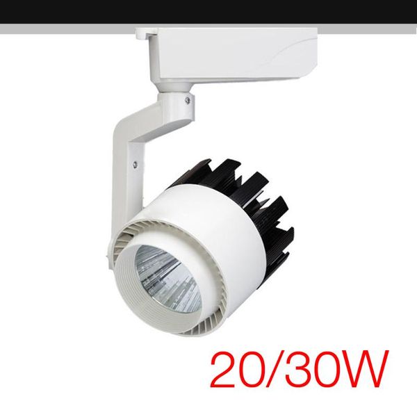 

high power cob led track light 20w / 30w rail spotlight lamp for commercial store office home lighting lights