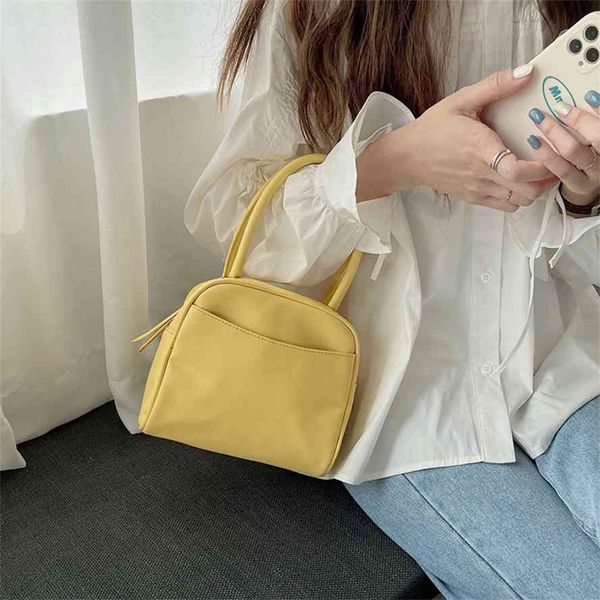 

korean spring and summer niche new litchi pattern handbag fashion versatile hand pillow box type small square bag