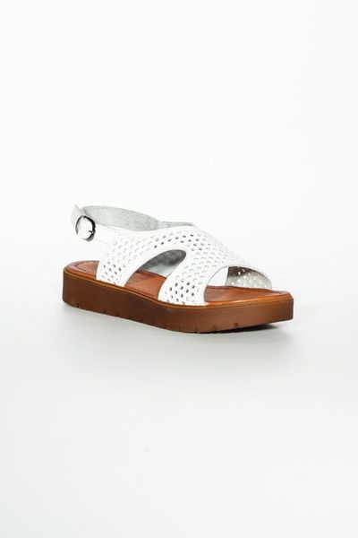 

sandals genuine leather white women 's, Black