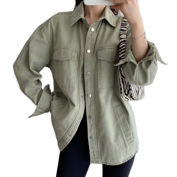 

women's jackets women solid color cotton oversized jacket coats collar outerwear female fashion autumn batwing sleeve turn down, Black;brown