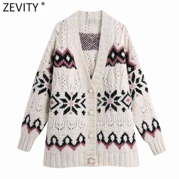 

women vintage v neck flower pattern jacquard cardigans knitting sweater female chic long sleeve hollow out s651 210416, White;black