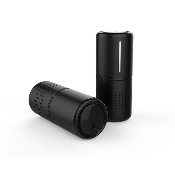 

car air freshener purifier with hepa filter fresh anion infrared sensor cleaner for home office black