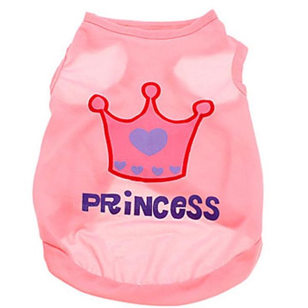 

dog apparel princess crown pet clothes t-shirt vest for small dogs coat jacket puppy sweatshirt costume chihuahua clothing apparel29