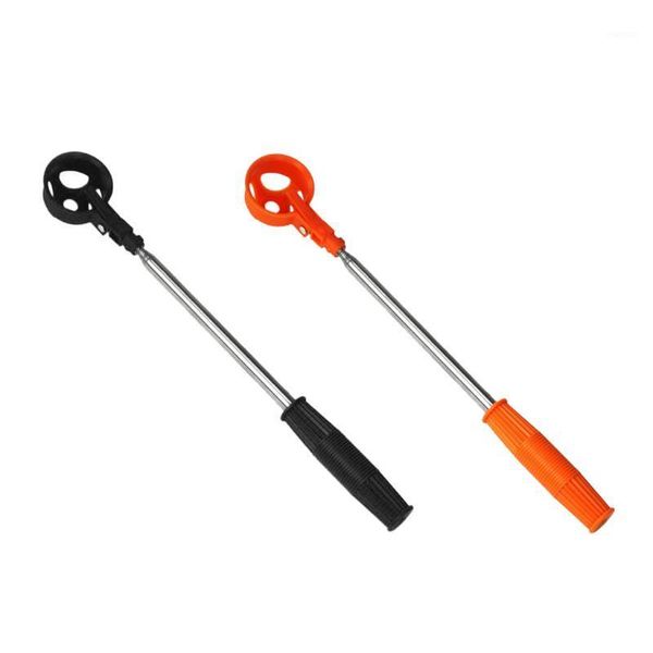 

golf training aids portable retractable 15.7inch to 80in ball pickup retriever pick up tool stainless steel scoop1