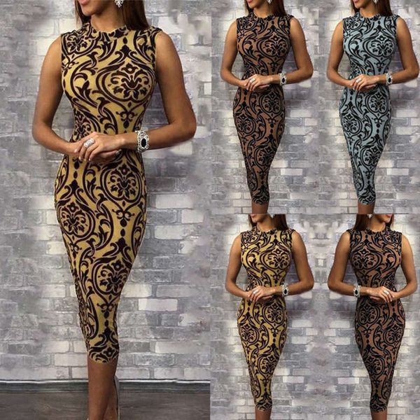 

women's print dress in spring of 2019, Black;gray