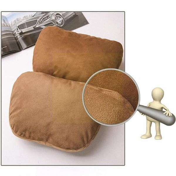 

seat cushions car headrest soft pillow suede fabric comfortable neck support for universal cushion m3q5