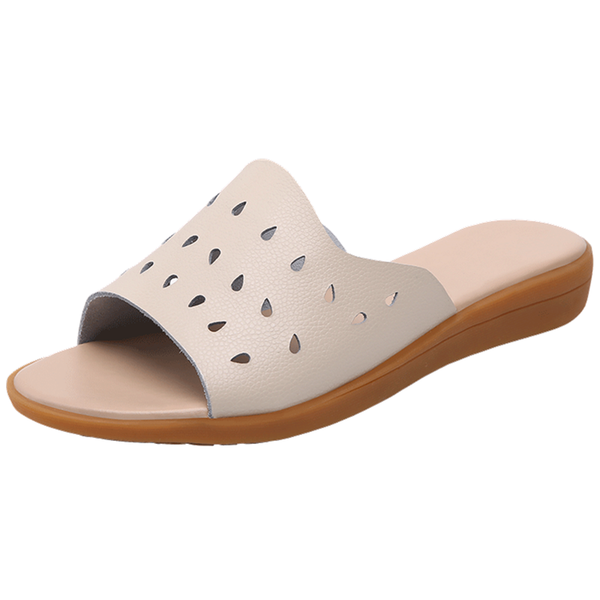 

holfredterse 2021 women's leather sandals woman flip flops bathroom shoes for female slippers home big plus size 41 8799, Black