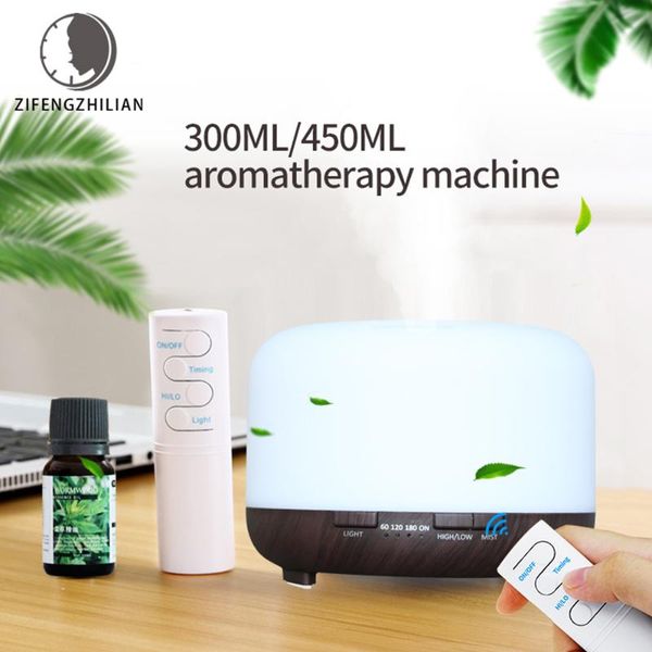 

remote control ultrasonic air humidifier with 7 color lights aromatherapy essential oil aroma diffuser humidifiers