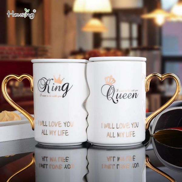 

2pcs/set couple cup ceramic kiss mug valentine's day wedding birthday gift mugs