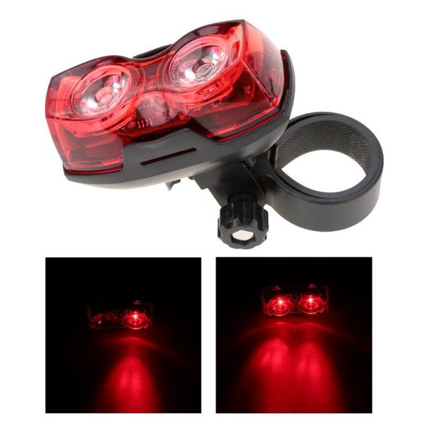 

cycling 2 led flashing light lamp safety back rear tail road bike mountain bicycle warning of tool lights