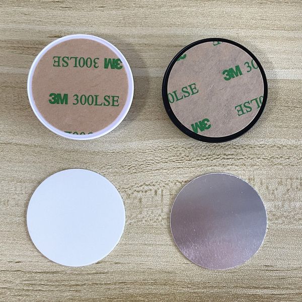 

sublimation phone grip aluminum plate blank cellphone holder for customized car stand mount holders grip bracket