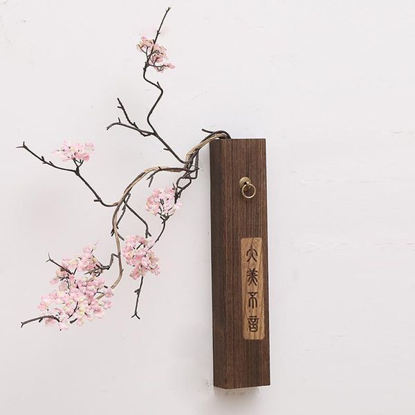 

vases chinese style simple art wall hanging vase decoration household nordic modern wood living room dried flower gift