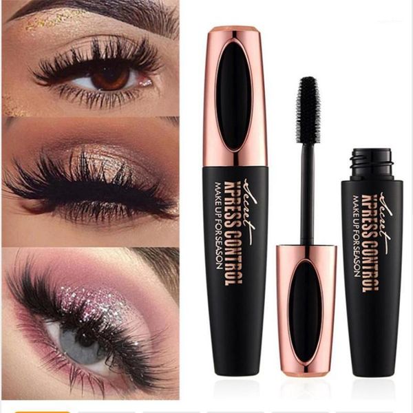 

silk fiber lash mascara waterproof rimel 3d for eyelash extension black thick lengthening eye lashes korean cosmetics1