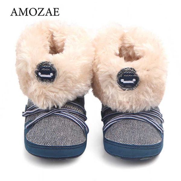 

first walkers 2021 winter baby boots comfortable high-quality warm cotton toddler shoes infant soft cloth-soled