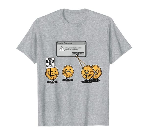 

deleting cookies is a serious threat to your sweet tooth t-shirt, White;black