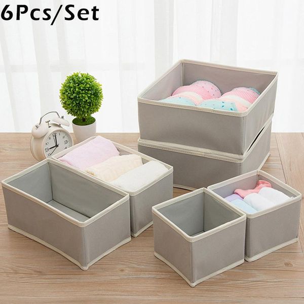

storage drawers 4pcs/set foldable underwear box set bras wardrobe socks drawer type organizer washable dormitory clothing case