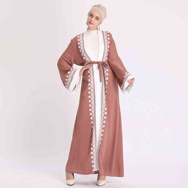 

ramadan eid mubarak abaya turkey muslim kimono cardigan caftan dubai kaftan islam clothing abayas for women robe longue femme, Red
