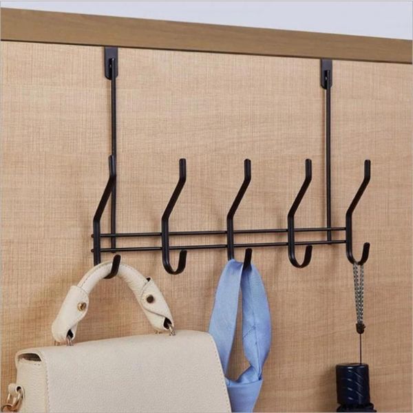 

hooks & rails 1pcs 30cm kitchen rail rack wall punch bathroom towel door back coat hook black rustless storage shelf