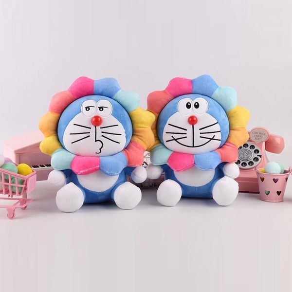 

cartoon robot cat series sunflower jingle children's comfort grasping doll machine new plush toy