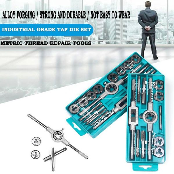 

hand tools 20pcs tap die and piece set metric hardware tool combination - sae /
