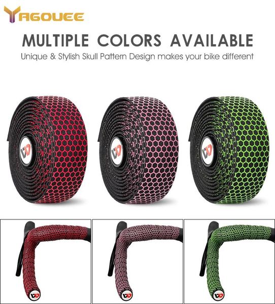 

bike handlebars &components bicycle anti-slip silica gel eva absorption handle bar tape cycling wrap end plug west biking handlebar ro