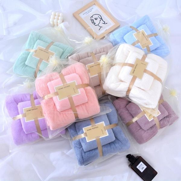 

towel coral fleece bath mother-in-law set is soft and comfortable face