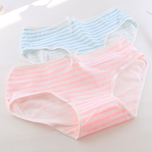

two dimensional girl blue white stripe fat first tone cotton triangle animation peripheral underwear 520