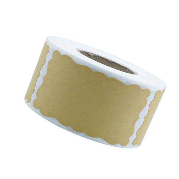 

gift wrap 1 roll kraft sticker label self-adhesive blank seal stickers baking
