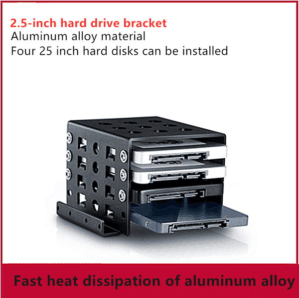 

fans & coolings aluminium alloy 2.5-inch hard drive bracket 2.5 to 3.5 notebook ssd solid state mechanical expansion built in disk