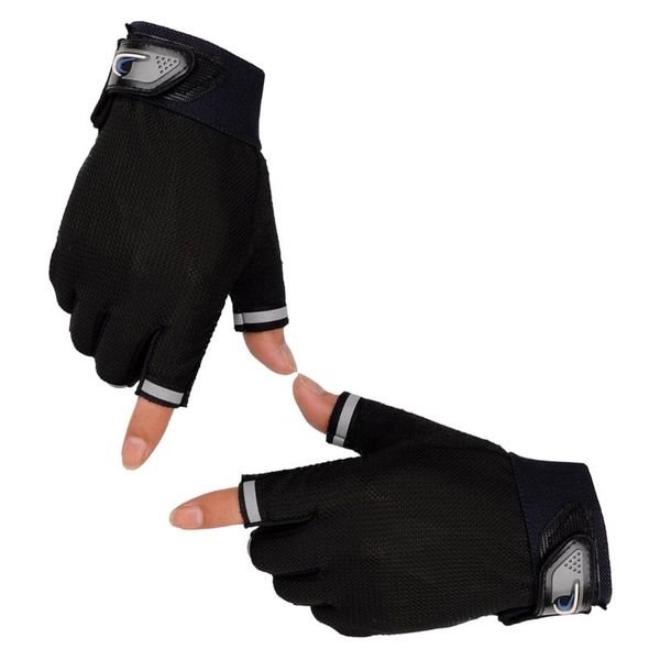 

fingerless gloves unwomen men glove chic half finger 5 colors, Blue;gray