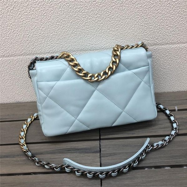 

evening bags ladies leather flap bag, sheepskin rhombus chain shoulder messenger wallet, lattice 19 bag